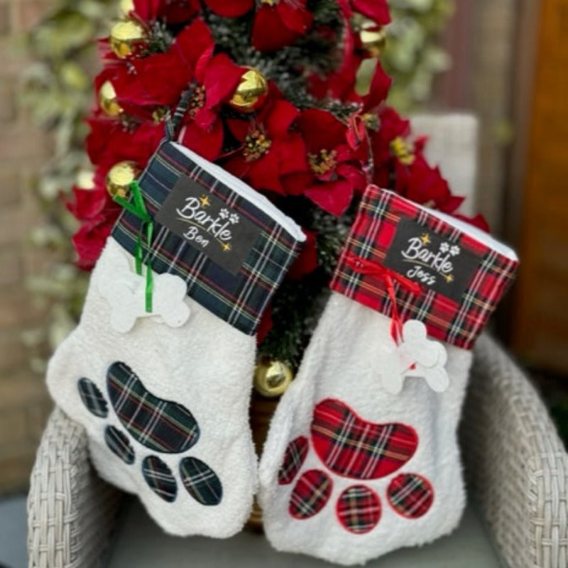 Personalised Barkle Christmas Stockings