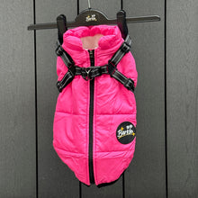 Load image into Gallery viewer, HOT PINK DOG COAT WITH HARNESS
