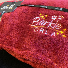 Load image into Gallery viewer, Personalised Red Barkle Snuggie Dog Blanket

