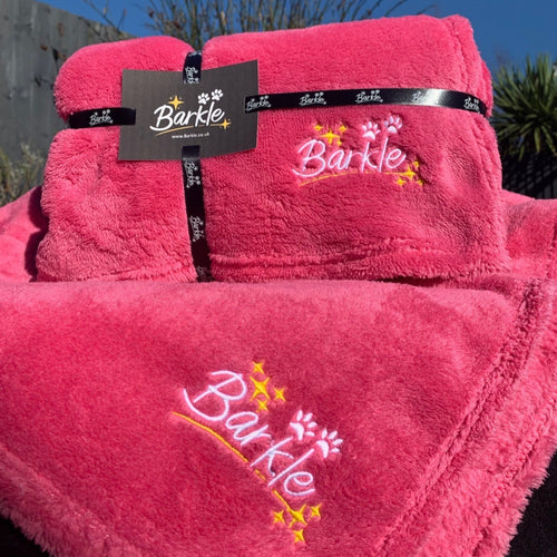 Hot Pink Barkle Snuggie Dog Blanket