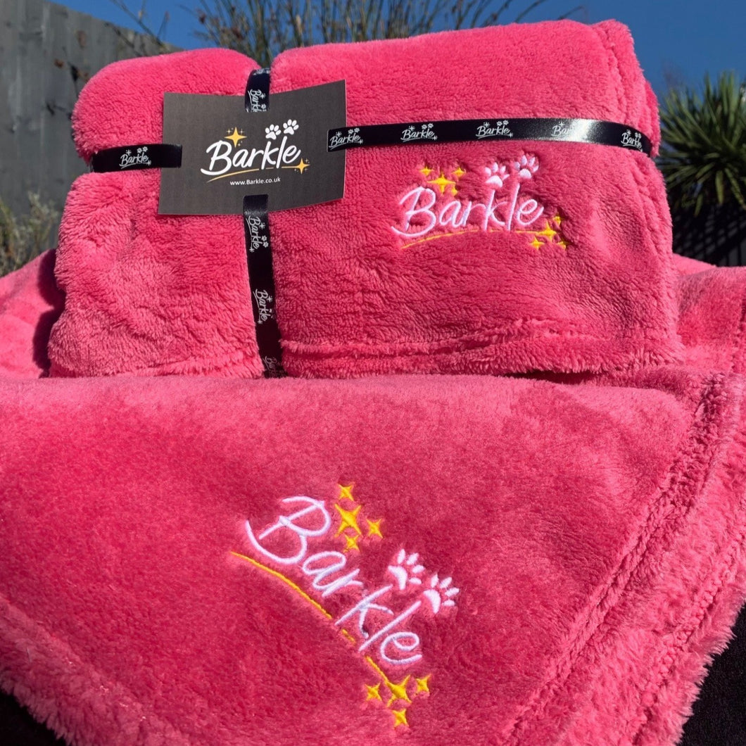 Hot Pink Barkle Snuggie Dog Blanket