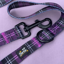 Load image into Gallery viewer, Barkle Purple Tartan Harness Set
