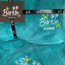 Load image into Gallery viewer, Teal Barkles Snuggie
