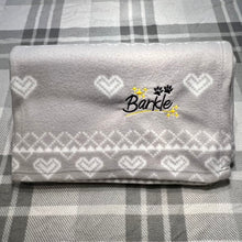 Load image into Gallery viewer, Grey Heart Barkle Blankie ❤️
