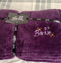 Load image into Gallery viewer, Purple Barkles Snuggie
